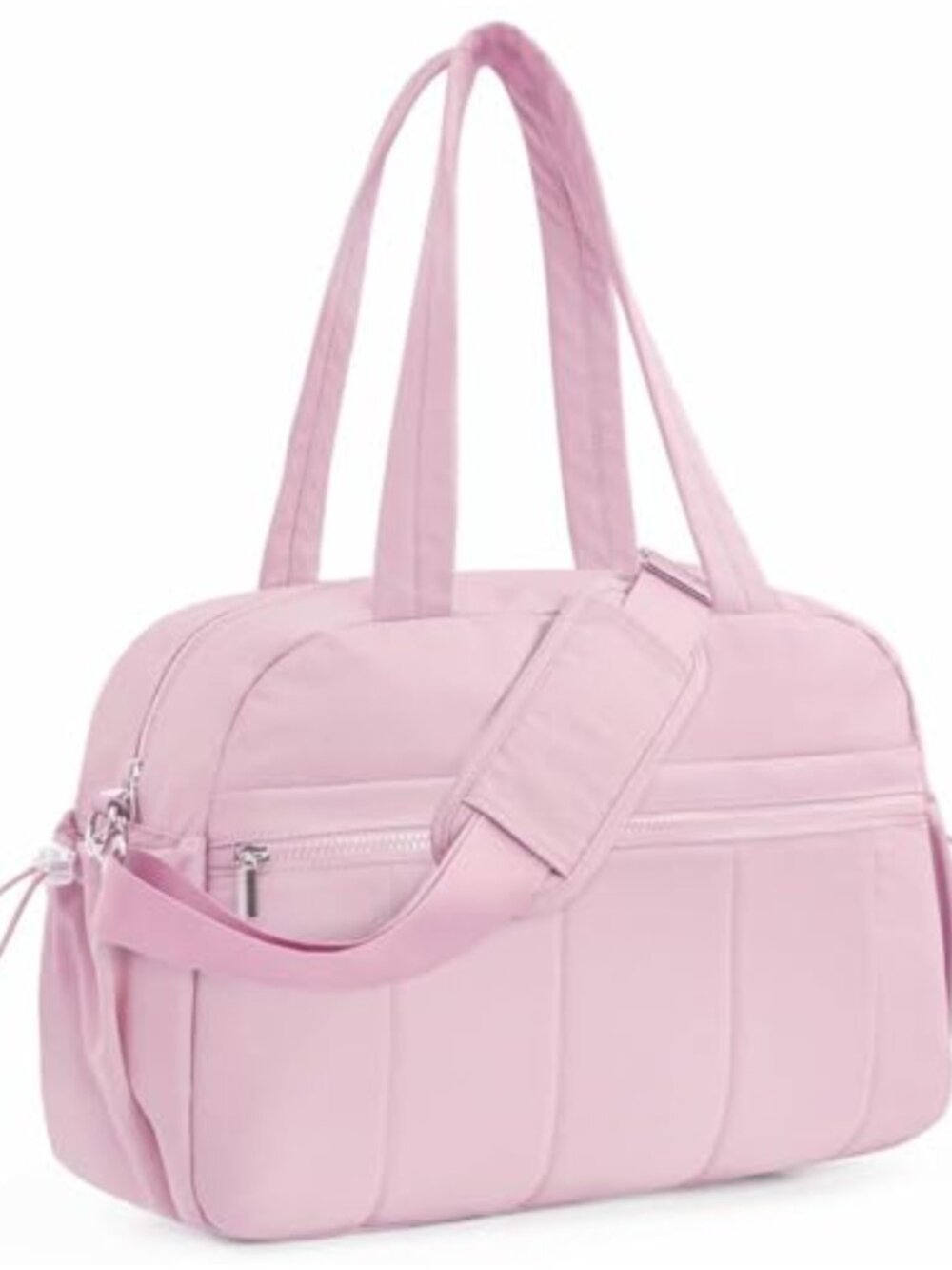 20L Puffer Gym Bag for Women, Duffle Travel Tote with Wet/Dry Separation,